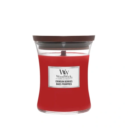 WOODWICK PlusWick Średnia świeca w słoiku CRIMSON BERRIES 275g
