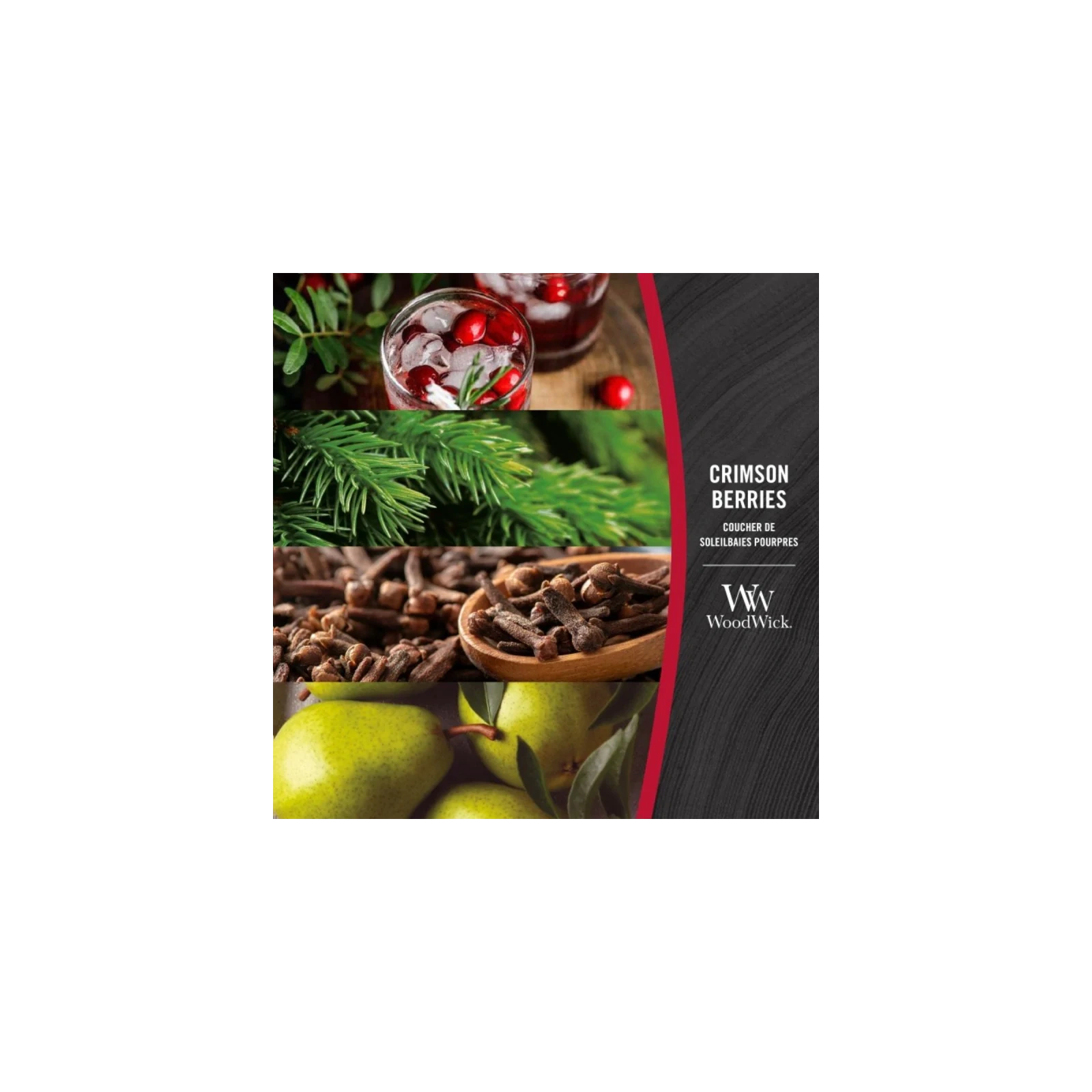 WOODWICK PlusWick Średnia świeca w słoiku CRIMSON BERRIES 275g