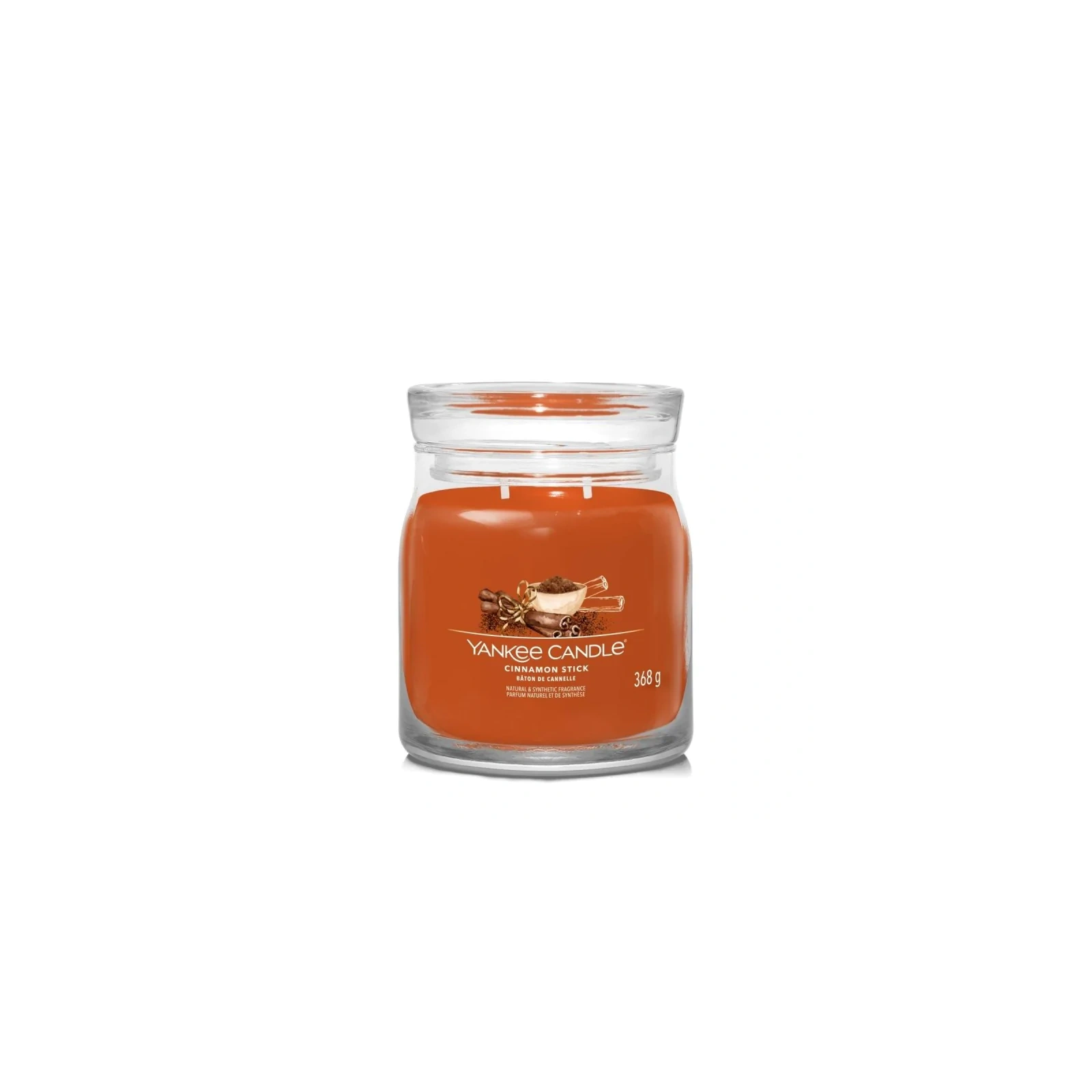 YANKEE CANDLE Signature New Średnia świeca w słoiku CINNAMON STICK 368g