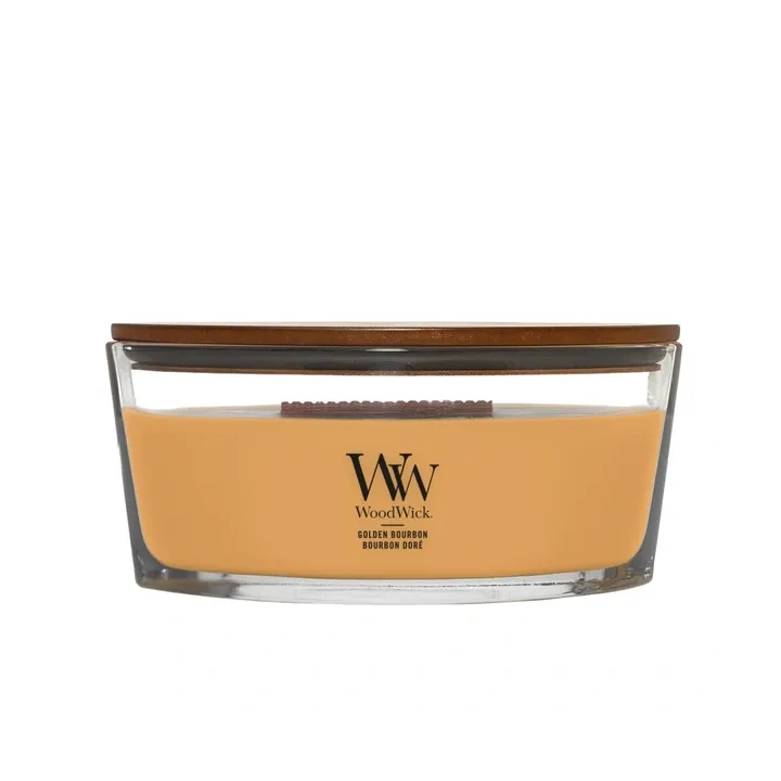 WOODWICK Core Hearthwick świeca w słoiku elipsa GOLDEN BOURBON 453g