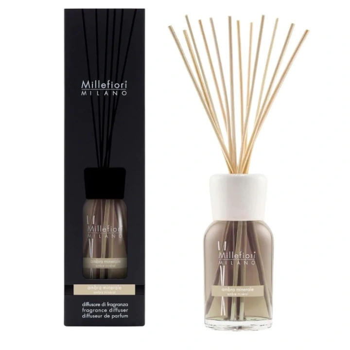 MILLEFIORI MILANO Diffuser pałeczki zapachowe AMBRA MINERALE 500ml