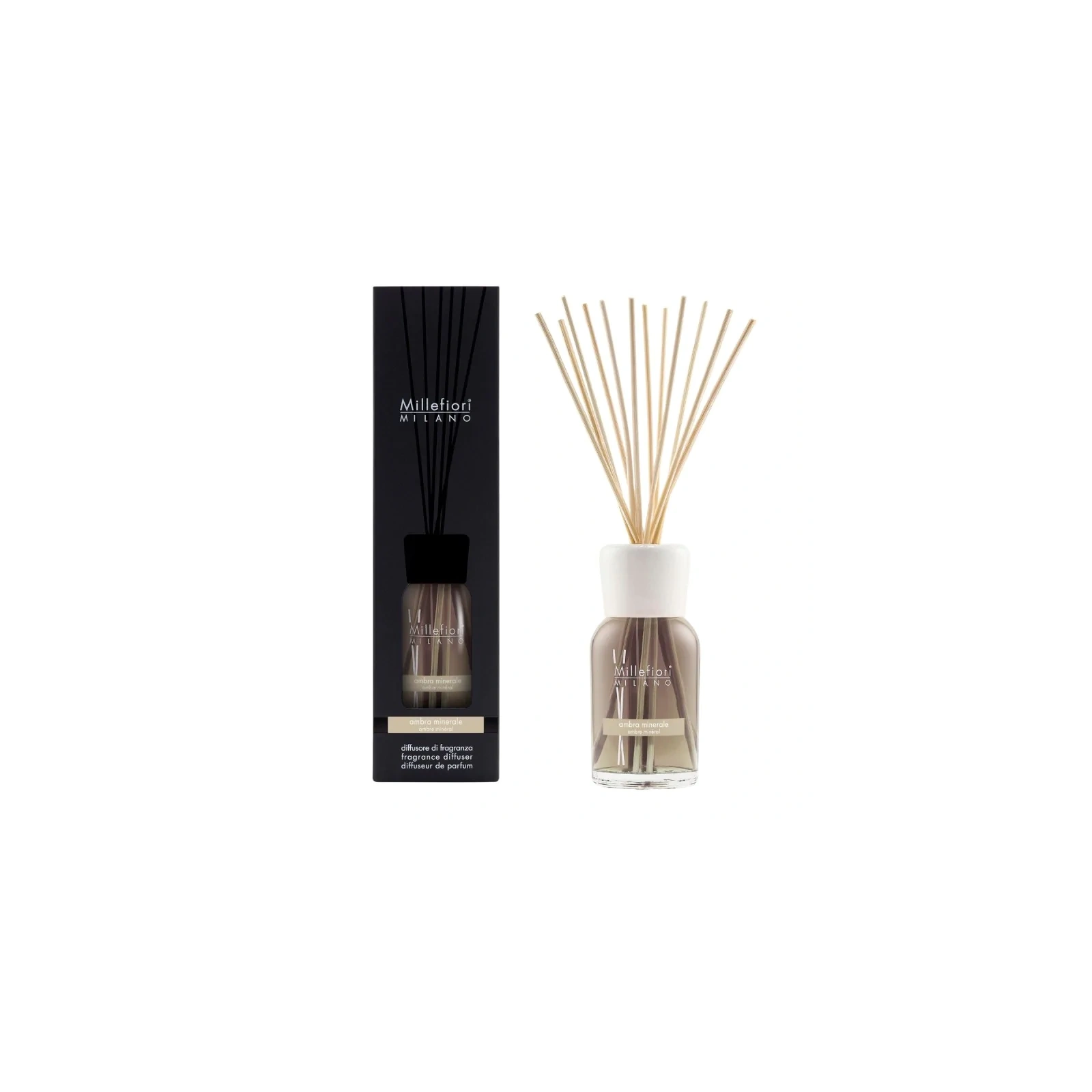 MILLEFIORI MILANO Diffuser pałeczki zapachowe AMBRA MINERALE 500ml