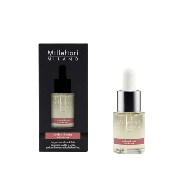 MILLEFIORI MILANO Ultrasonic olejek zapachowy AMBRA & ROSA 15ml