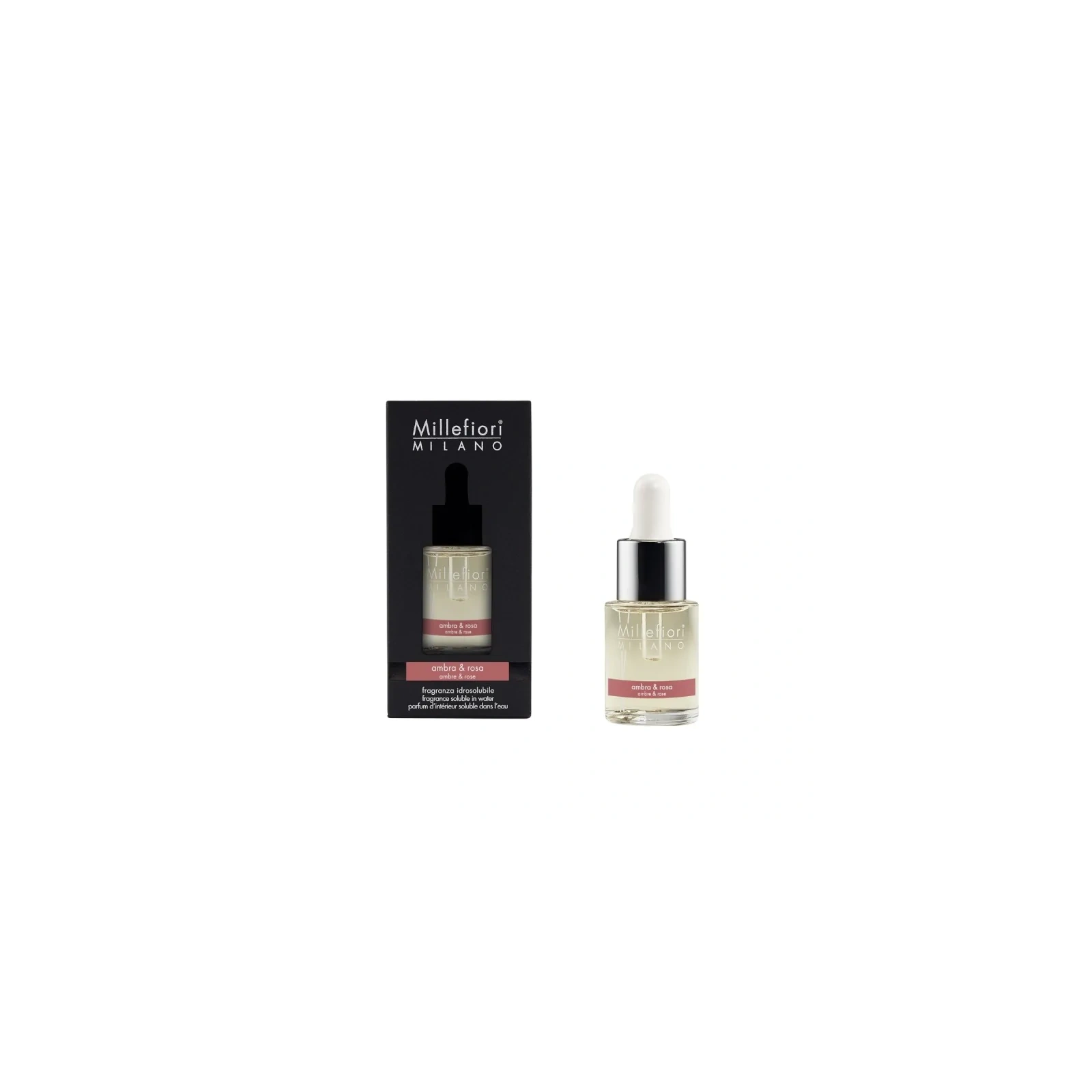 MILLEFIORI MILANO Ultrasonic olejek zapachowy AMBRA & ROSA 15ml