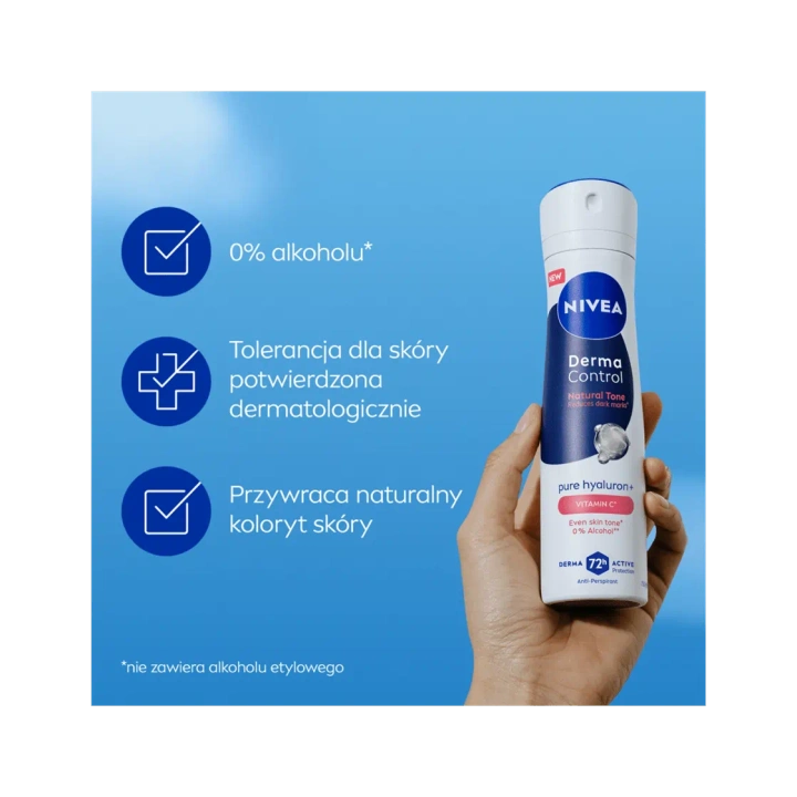 NIVEA Women dezodorant spray Derma Control Natural Tone 150ml