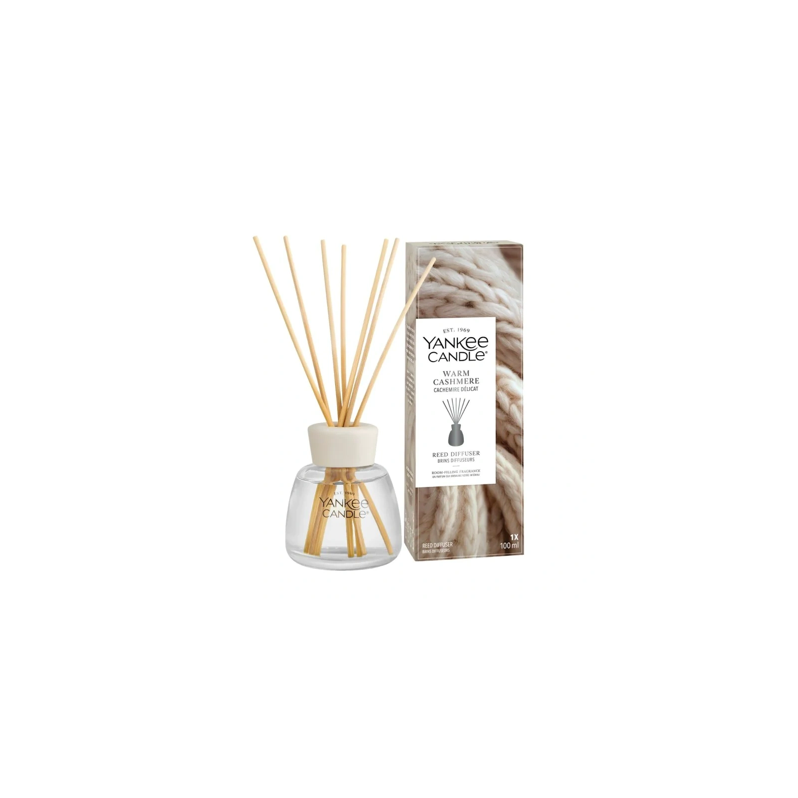 YANKEE CANDLE New Reed Diffuser pałeczki zapachowe WARM CASHMERE 100ml