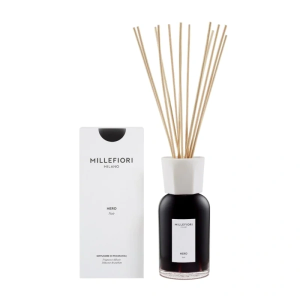 MILLEFIORI MILANO Diffuser pałeczki zapachowe NERO 500ml