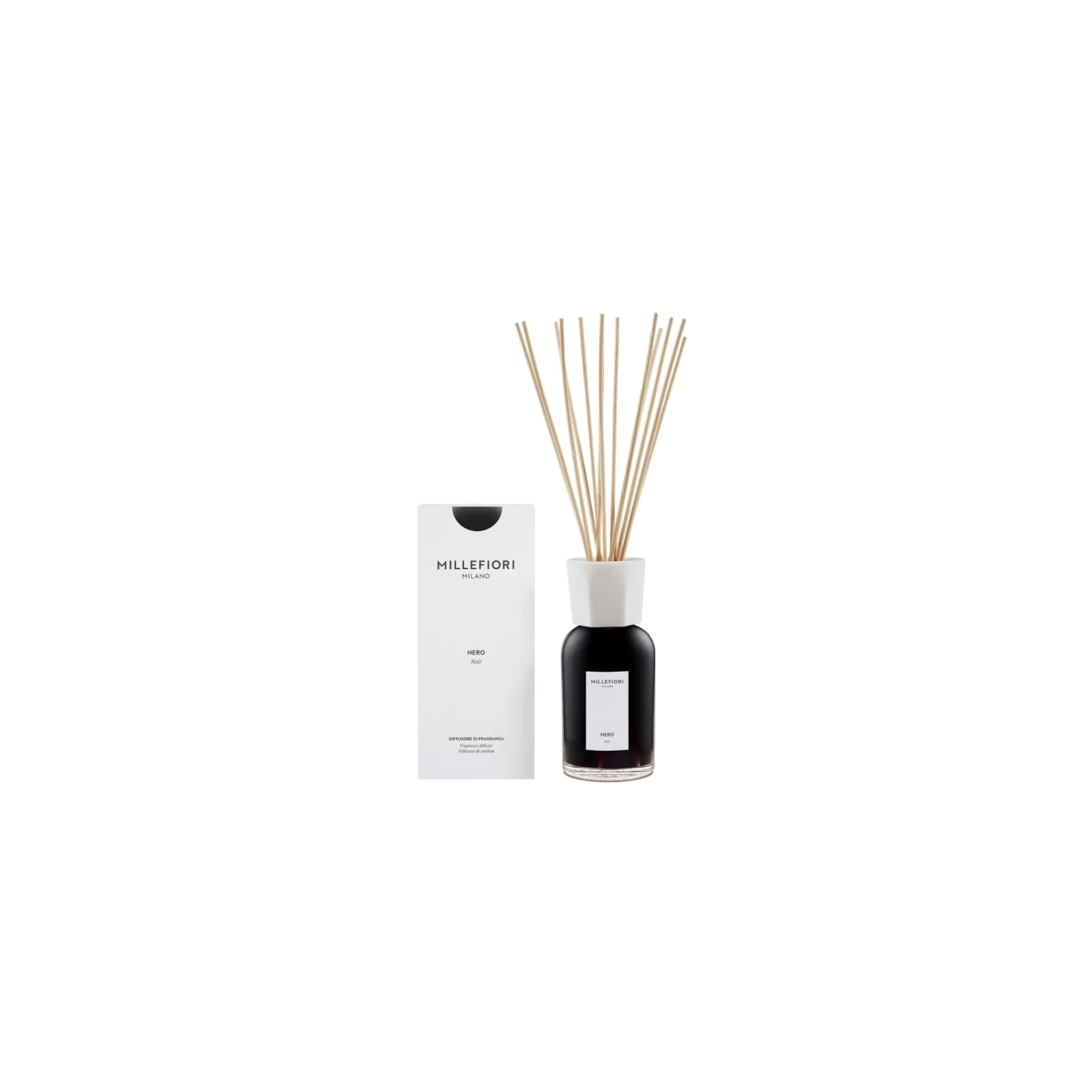 MILLEFIORI MILANO Diffuser pałeczki zapachowe NERO 500ml