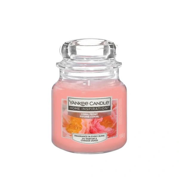 YANKEE CANDLE Home Inspiration Mała świeca w słoiku CORAL PEONY 104g