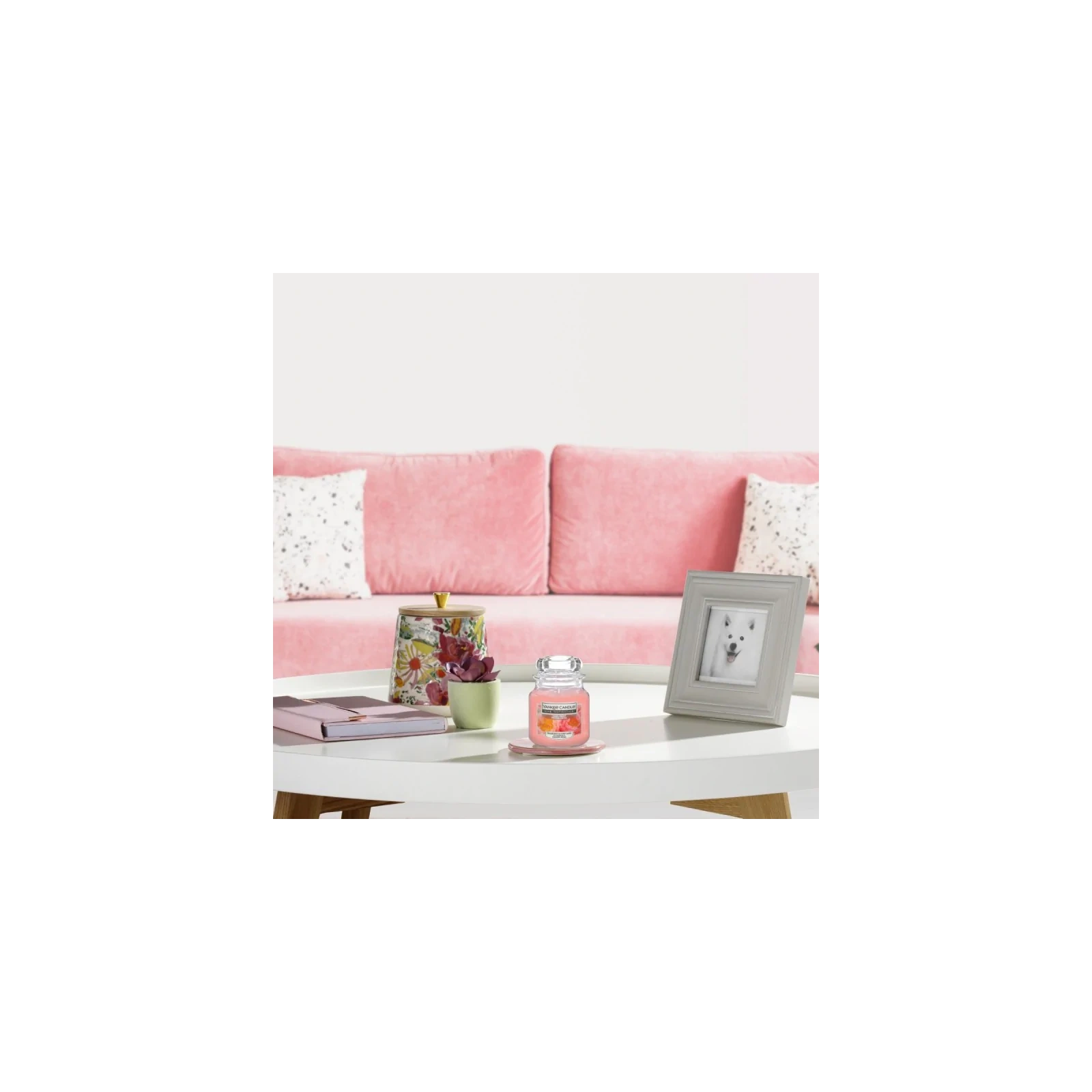 YANKEE CANDLE Home Inspiration Mała świeca w słoiku CORAL PEONY 104g