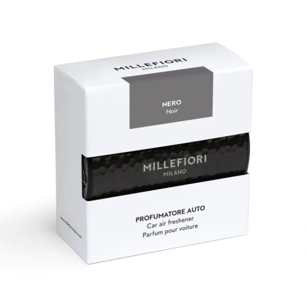 MILLEFIORI MILANO Car Icon Metalic odświeżacz do auta NERO 50g
