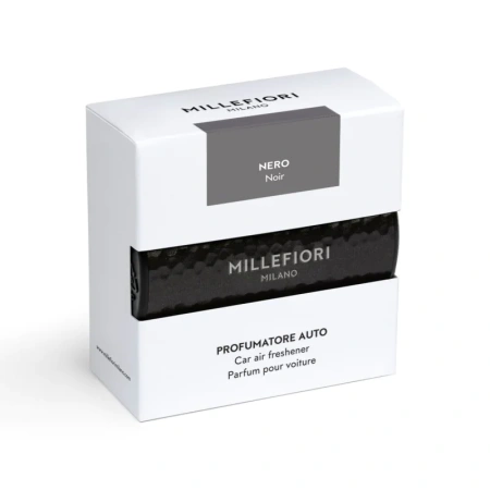 MILLEFIORI MILANO Car Icon Metalic odświeżacz do auta NERO 50g