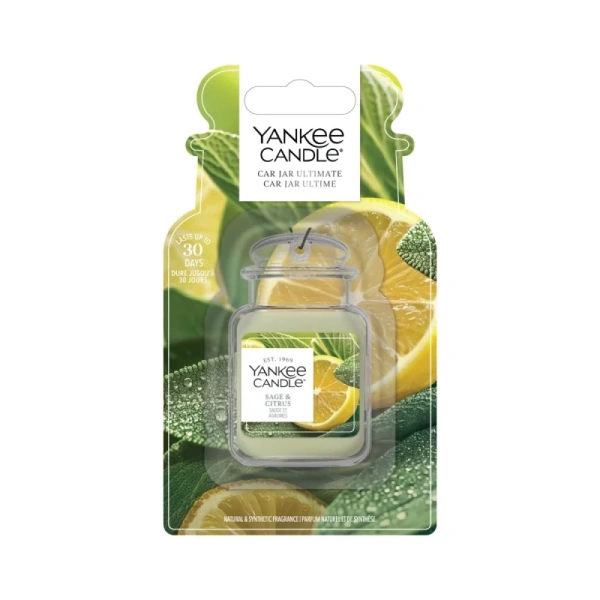 YANKEE CANDLE New Car Jar Ultimate żelowy zapach do auta SAGE & CITRUS 25g