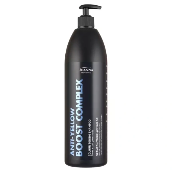 JOANNA PROFESSIONAL Anti-yellow Boost Complex szampon tonujący kolor chłodny popielaty odcień 1000ml