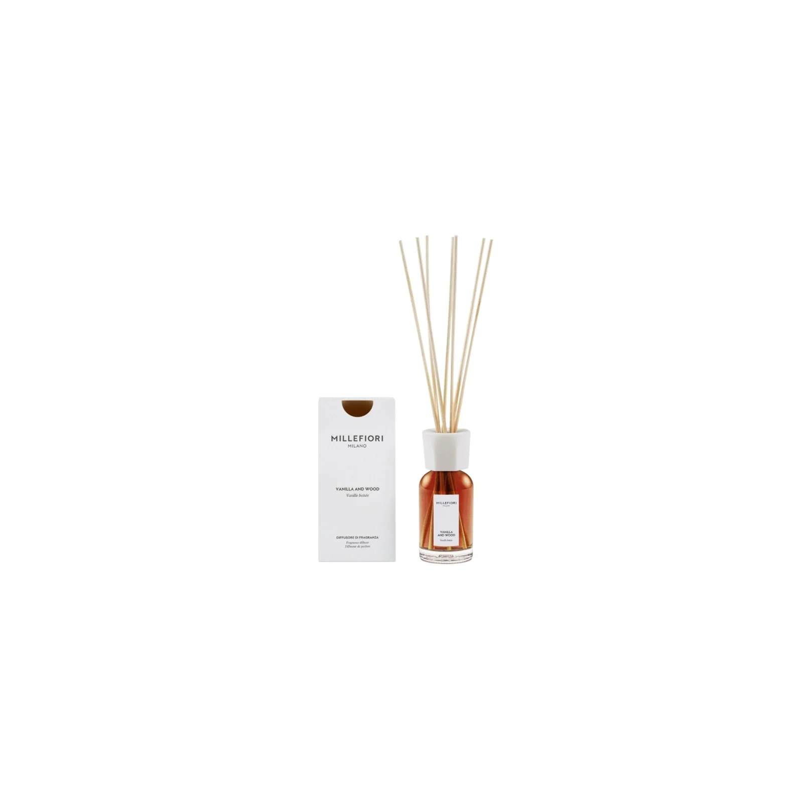 MILLEFIORI MILANO Diffuser pałeczki zapachowe VANILLA & WOOD 100ml