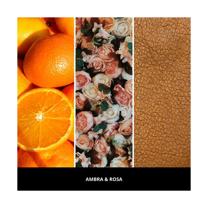 MILLEFIORI MILANO Car Icon Textile odświeżacz do auta AMBRA & ROSA 50g
