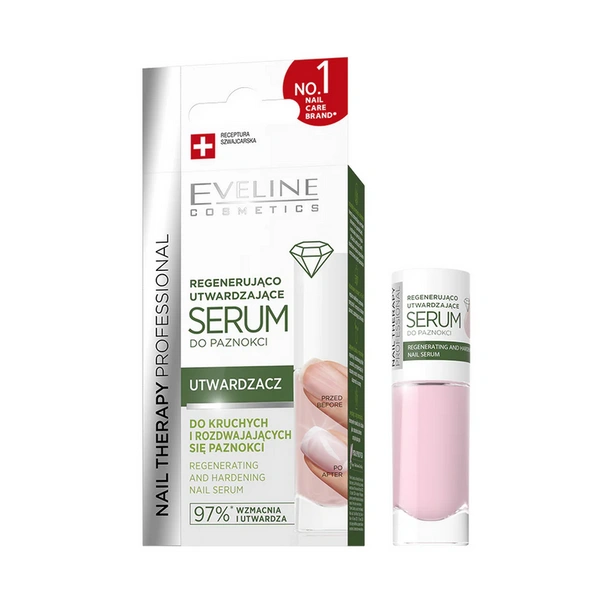 EVELINE Nail Therapy regenerująco utwardzające serum do paznokci utwardzacz 8ml