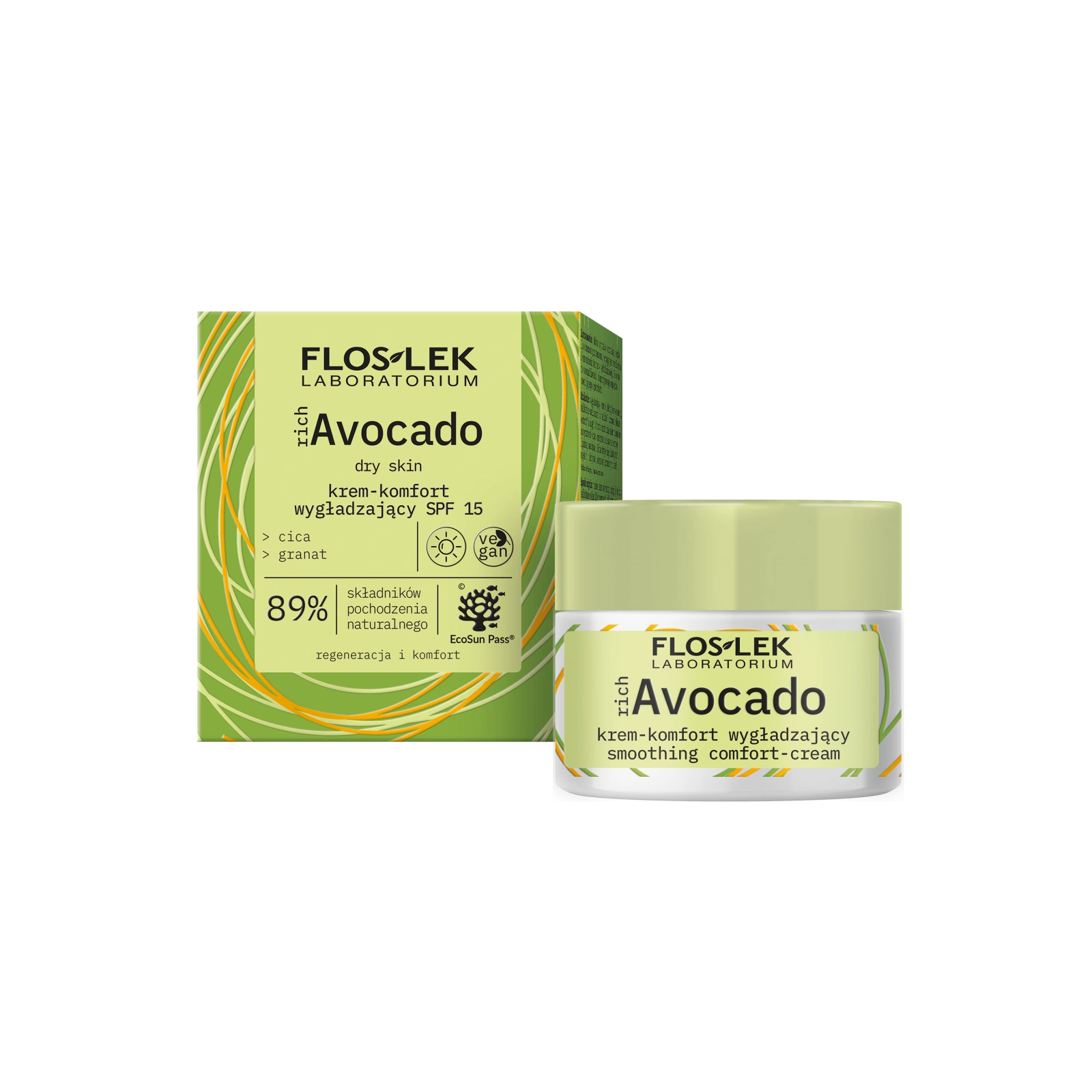 FLOS-LEK RichAvocado krem-komfort wygładzający SPF 15 50ml