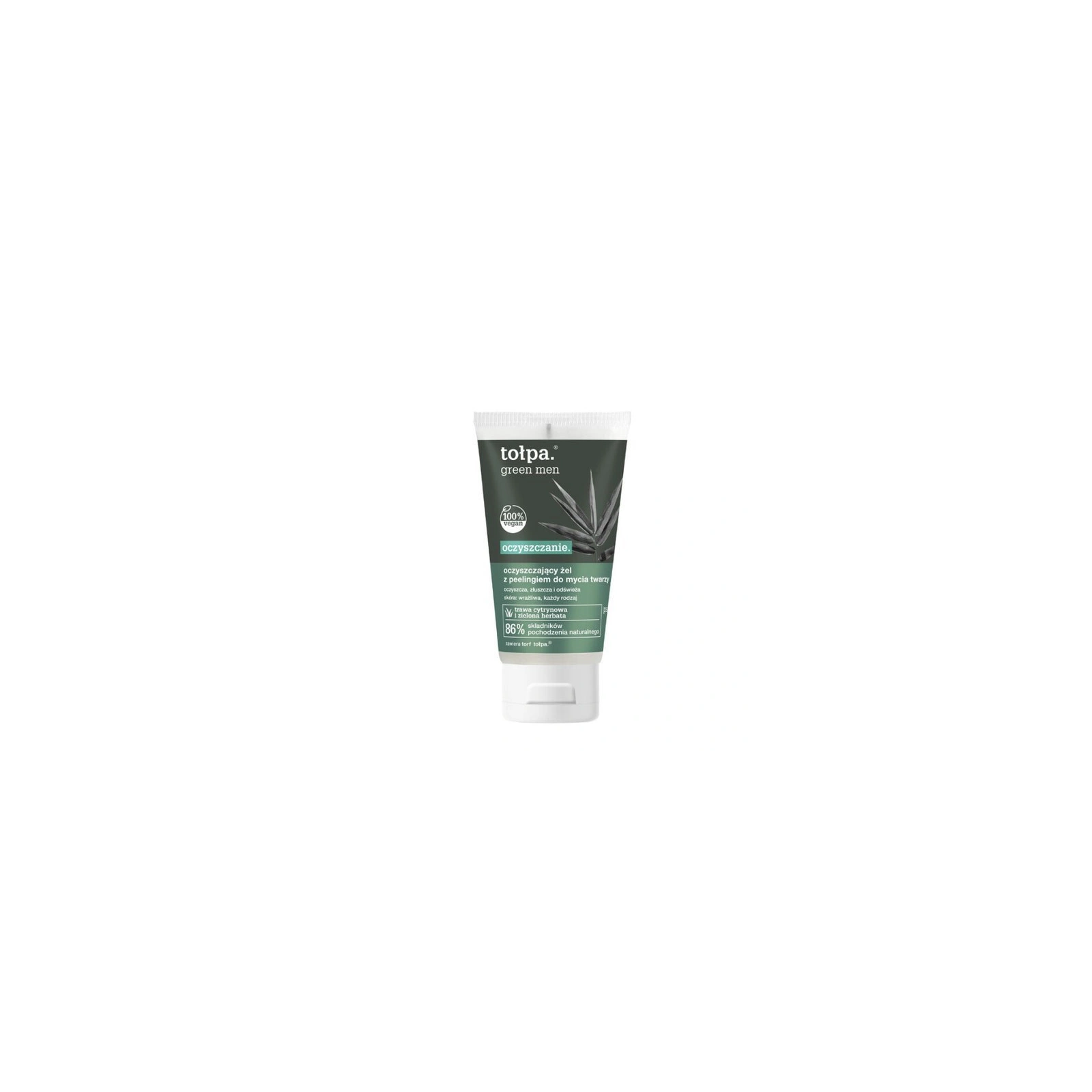 TOŁPA Green Men oczyszczający żel-peeling do mycia twarzy 150ml