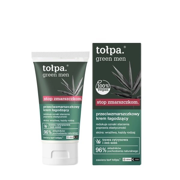 Tołpa TOŁPA Green Men przeciwzmarszczkowy krem łagodzący 50ml