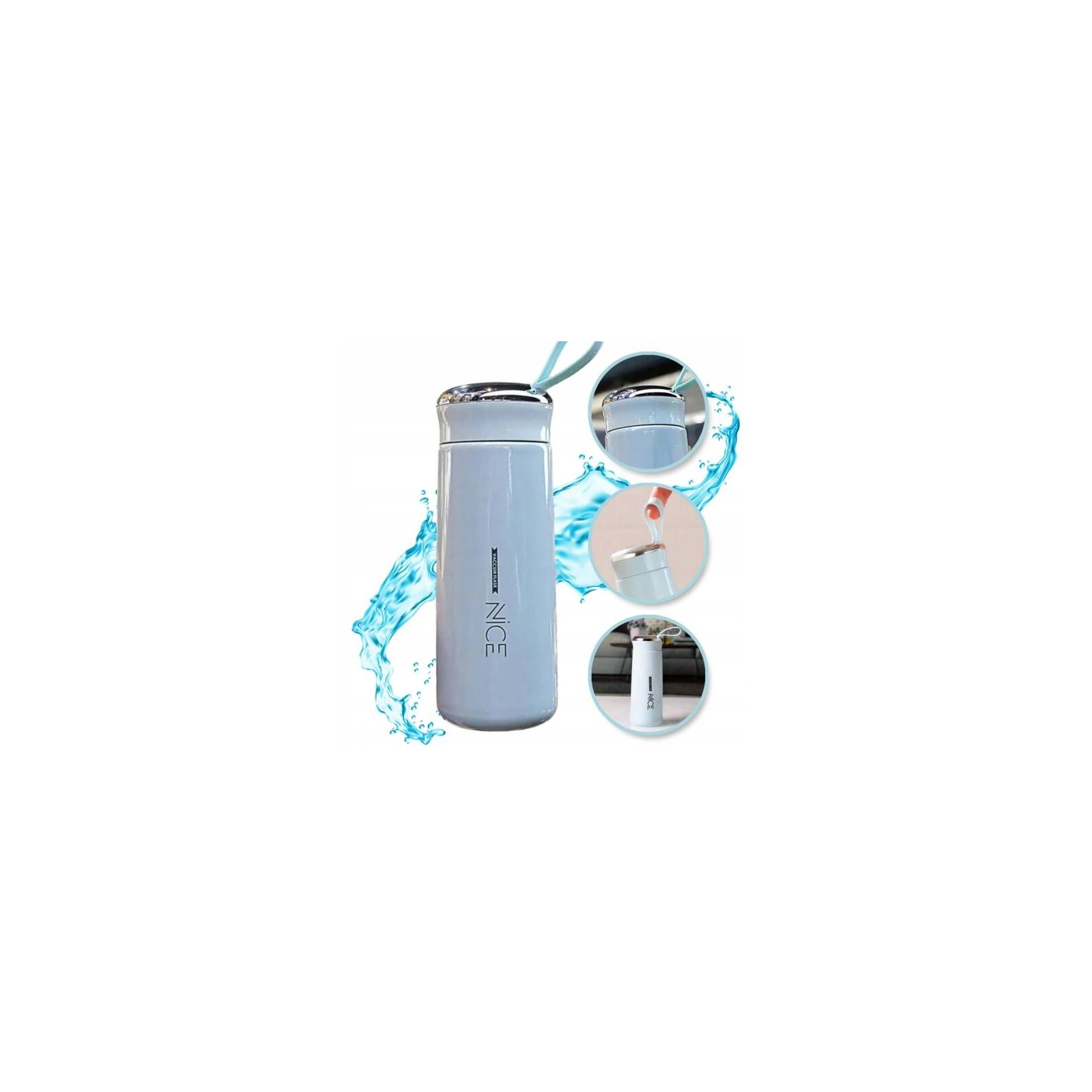 ECARLA bidon 400ml Nice Niebieski BD12N