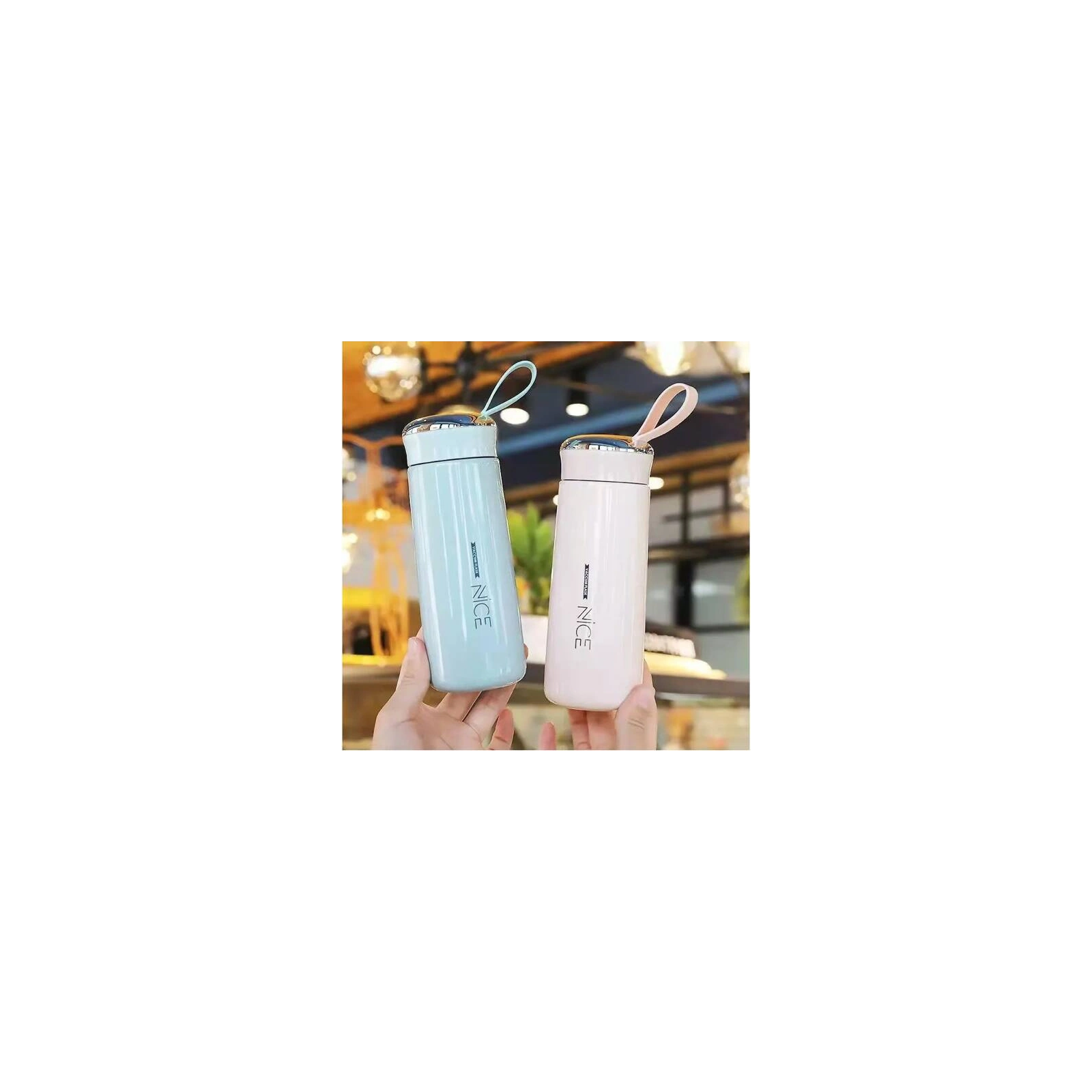 ECARLA bidon 400ml Nice Niebieski BD12N