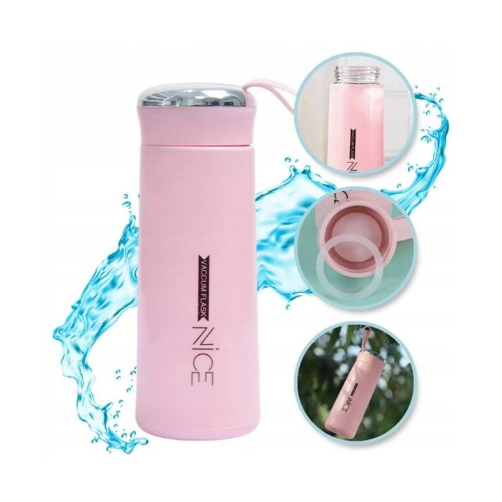 ECARLA bidon 400ml Nice Różowy BD12R