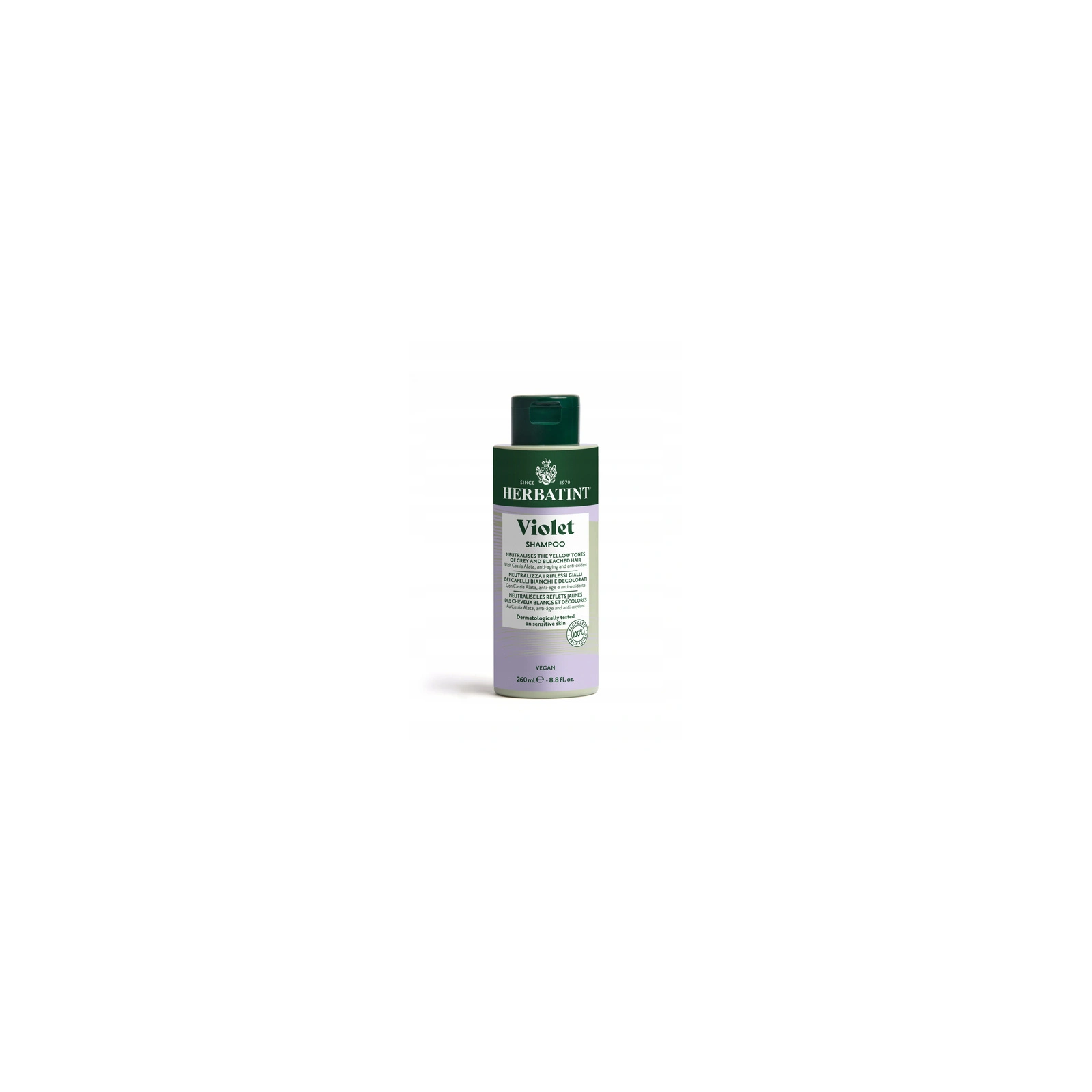 HERBATINT Bio Organic Violet szampon do włosów niweluje żółte tony 260ml