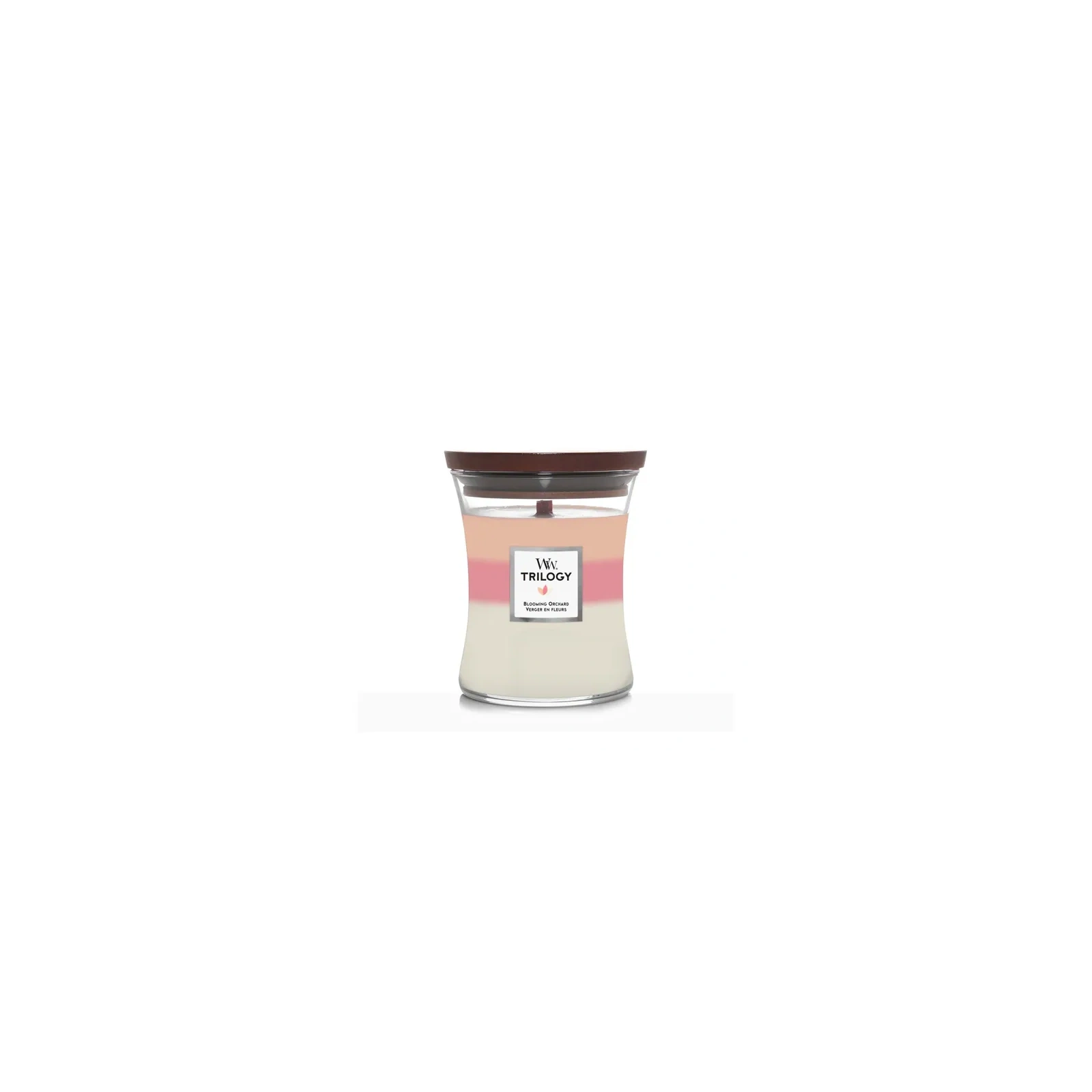 WOODWICK Trilogy Średnia świeca w słoiku BLOOMING ORCHARD 275g