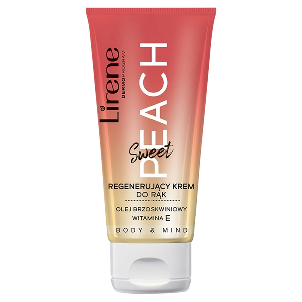 LIRENE Body & Mind Sweet Peach krem do rąk regenerujący 50ml