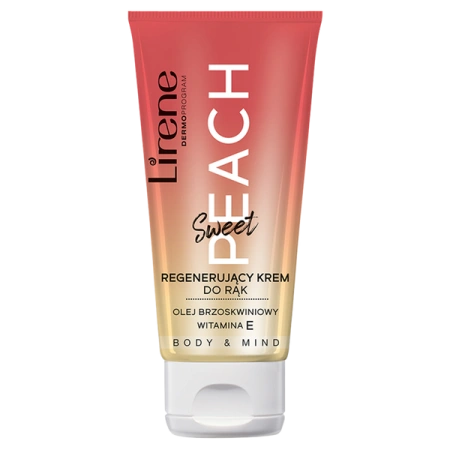 LIRENE Body & Mind Sweet Peach krem do rąk regenerujący 50ml