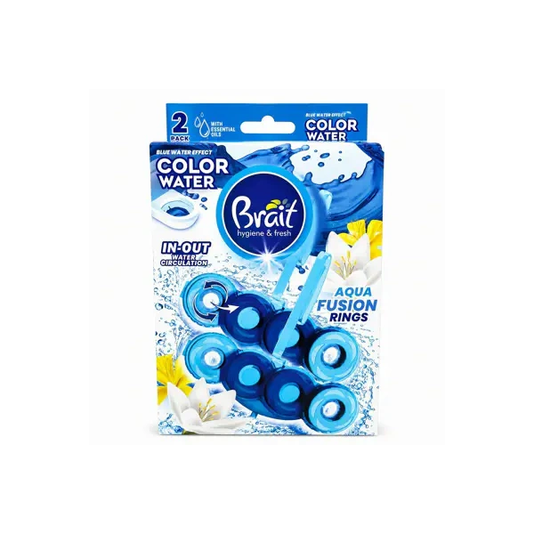 BRAIT Hygiene & Fresh Color Water kostaka do wc Aqua Fusion Rings 2x40g