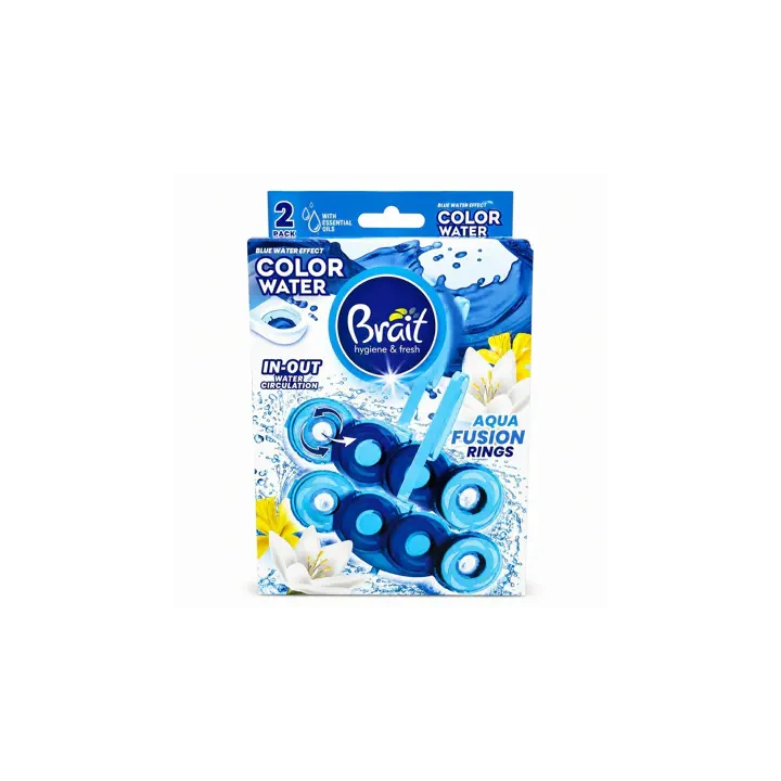 BRAIT Hygiene & Fresh Color Water kostaka do wc Aqua Fusion Rings 2x40g