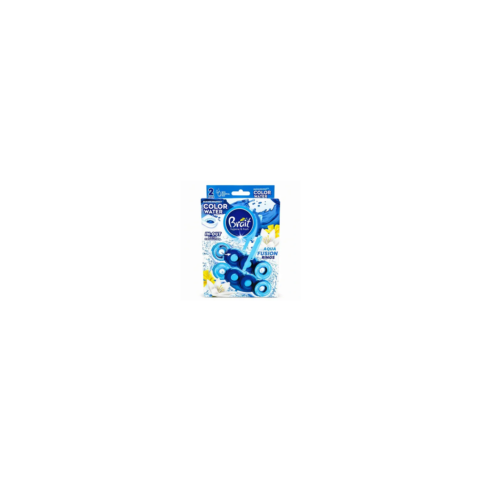 BRAIT Hygiene & Fresh Color Water kostaka do wc Aqua Fusion Rings 2x40g