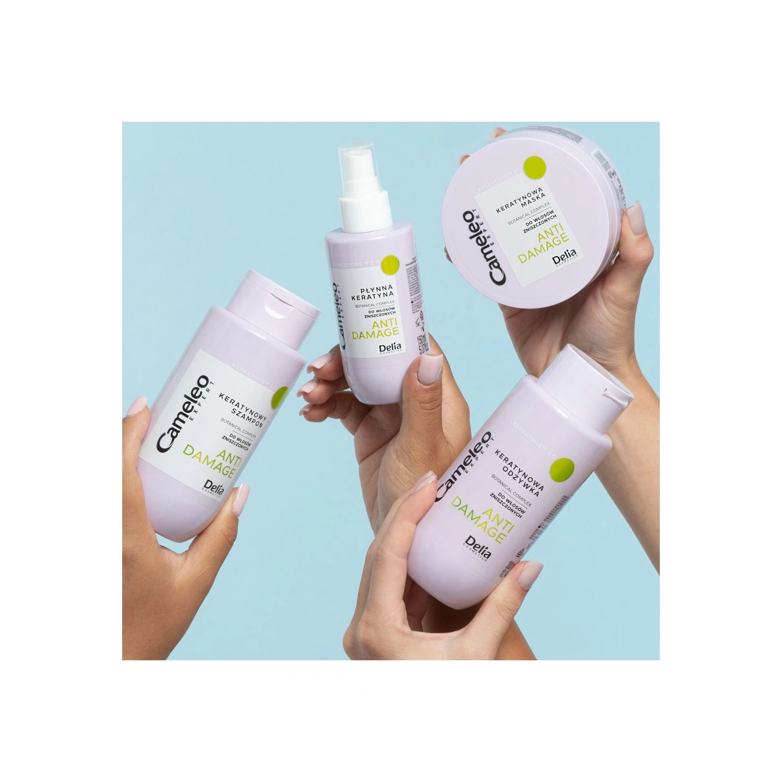 DELIA Cameleo Expert Anti Damage keratynowy szampon do włosów zniszczonych 300ml