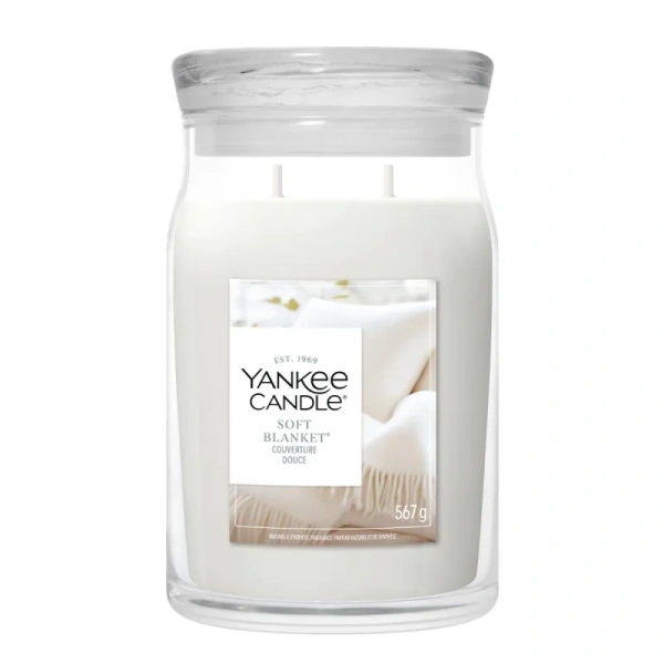 YANKEE CANDLE Signature duża świeca w słoiku SOFT BLANKET 567g
