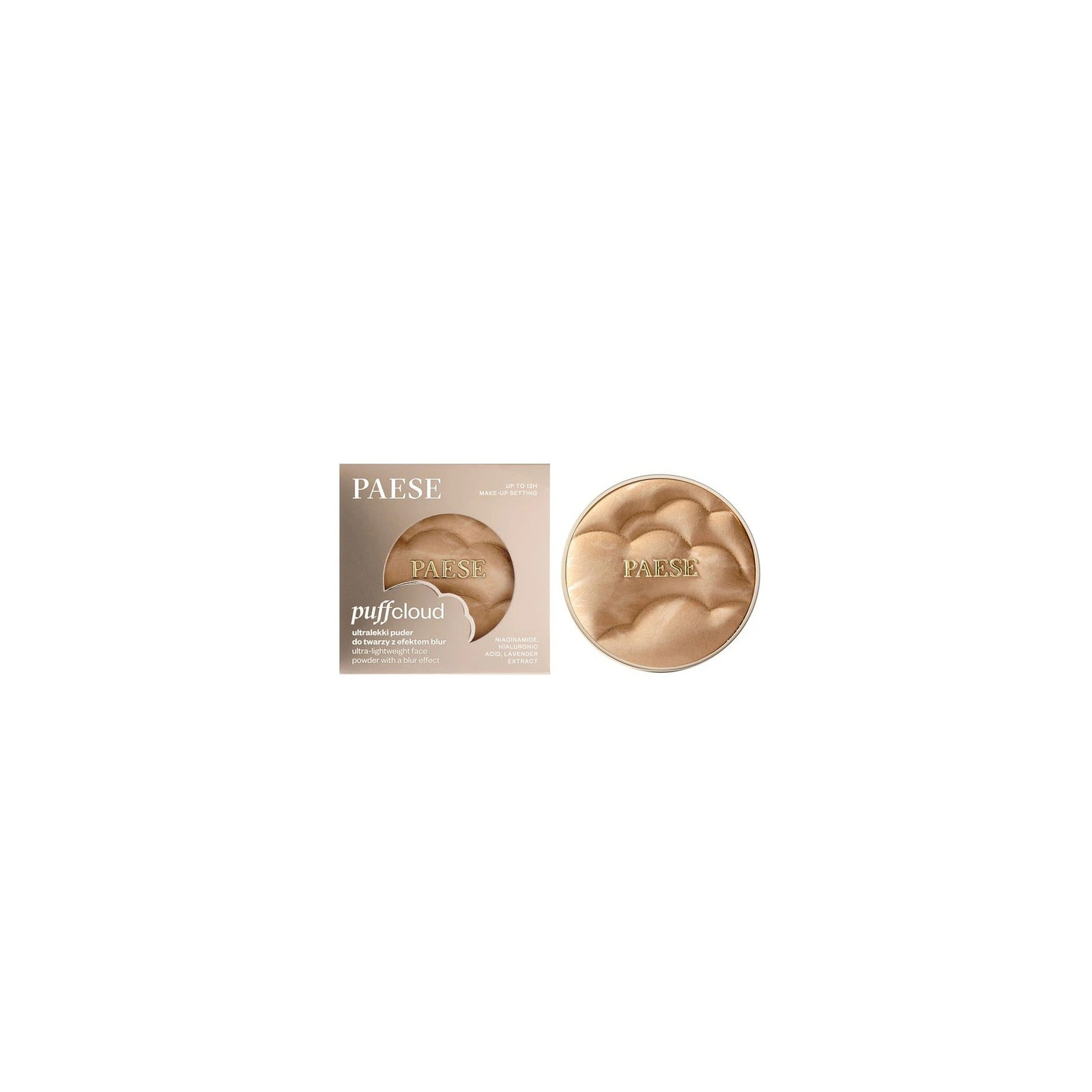 Paese Puff Cloud puder prasowany z efektem blur 03W Sand Beige 4,2g