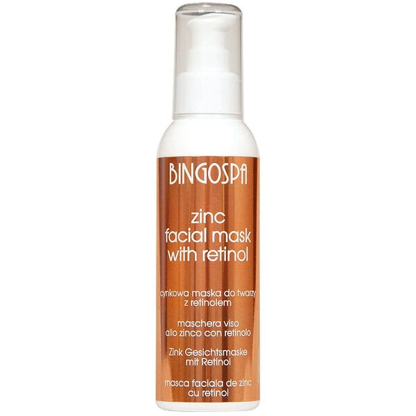 Bingospa cynkowa maska do twarzy z retinolem 150g