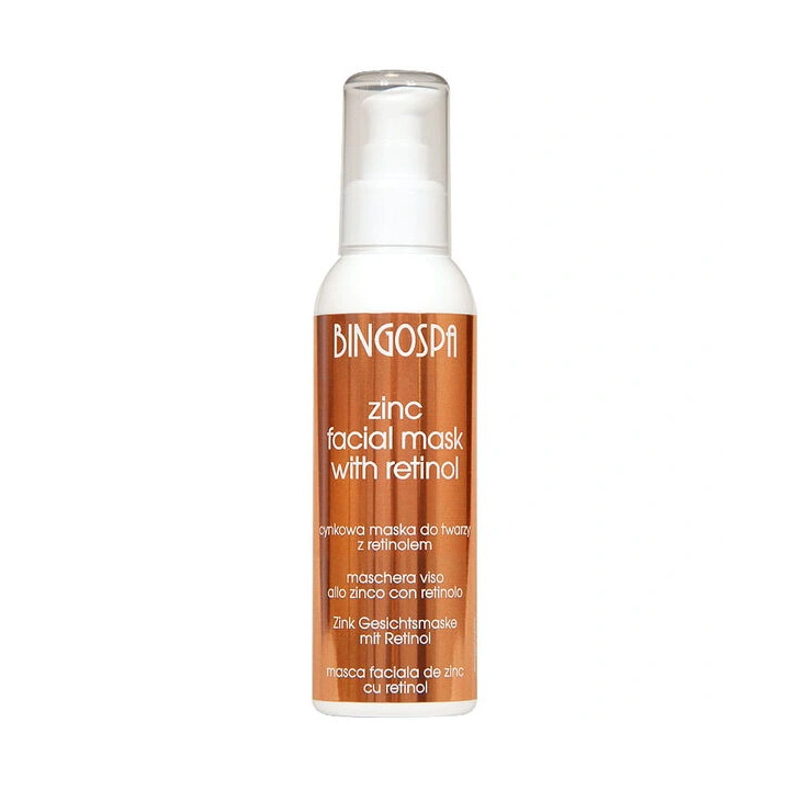 Bingospa cynkowa maska do twarzy z retinolem 150g