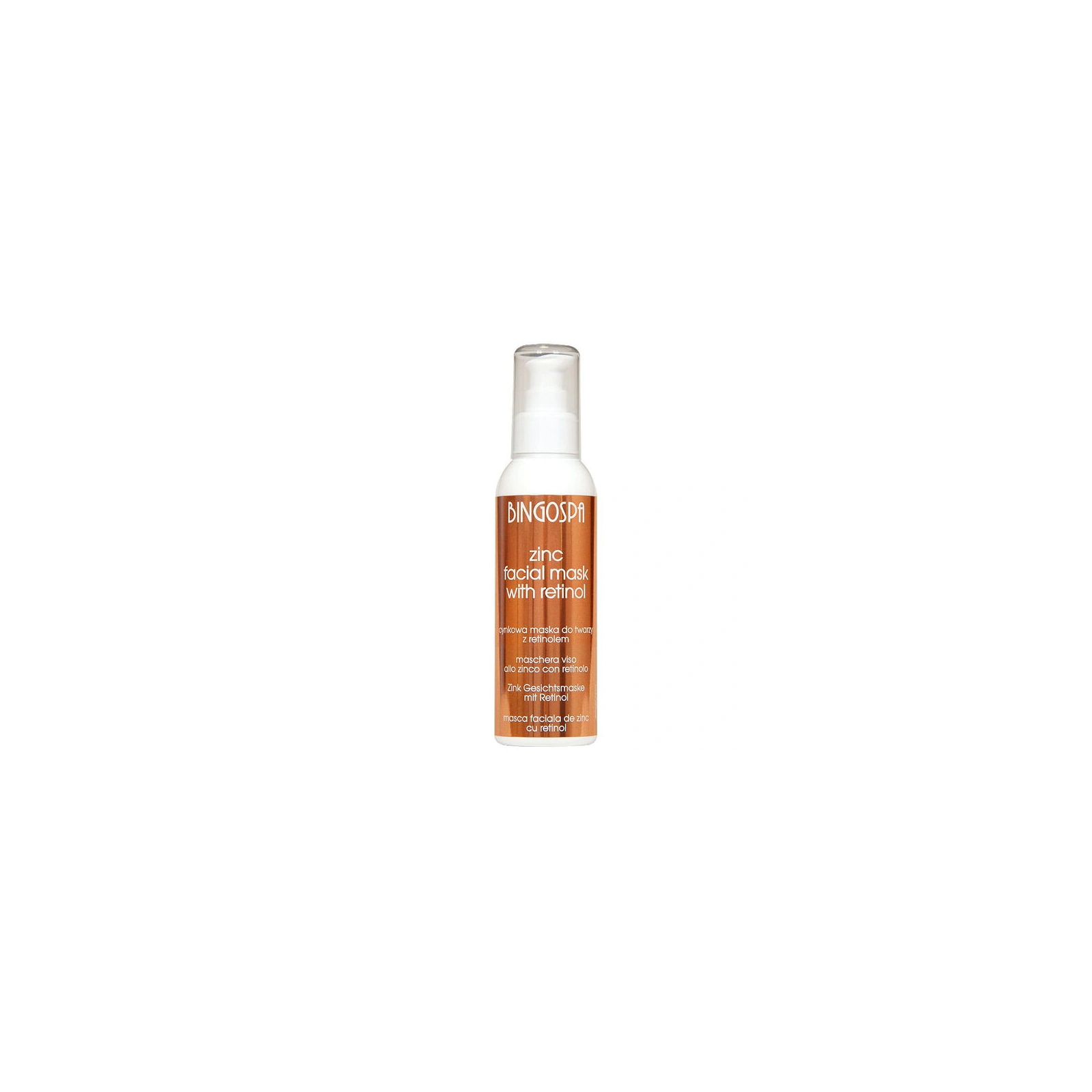 Bingospa cynkowa maska do twarzy z retinolem 150g