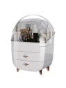 ECARLA organizer na kosmetyki z szufladkami XL biały 27x21x39cm CB76B