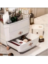 ECARLA organizer na kosmetyki z szufladkami XL biały 27x21x39cm CB76B