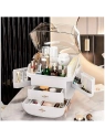 ECARLA organizer na kosmetyki z szufladkami XL biały 27x21x39cm CB76B