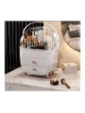 ECARLA organizer na kosmetyki z szufladkami XL biały 27x21x39cm CB76B