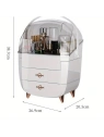 ECARLA organizer na kosmetyki z szufladkami XL biały 27x21x39cm CB76B
