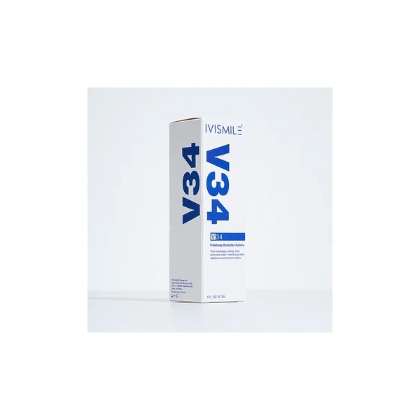 IVISMILE V34 korektor koloru zębów fioletowy optycznie wybielający 30ml