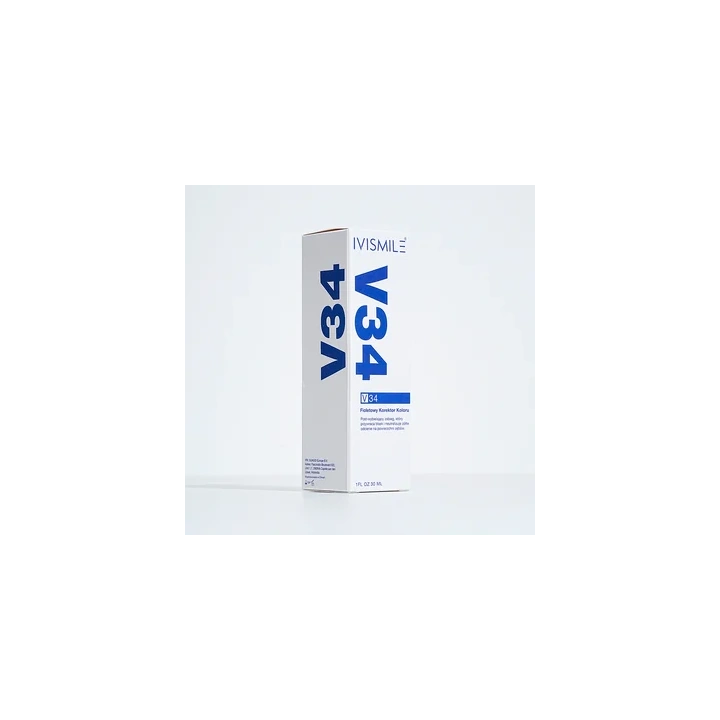 IVISMILE V34 korektor koloru zębów fioletowy optycznie wybielający 30ml