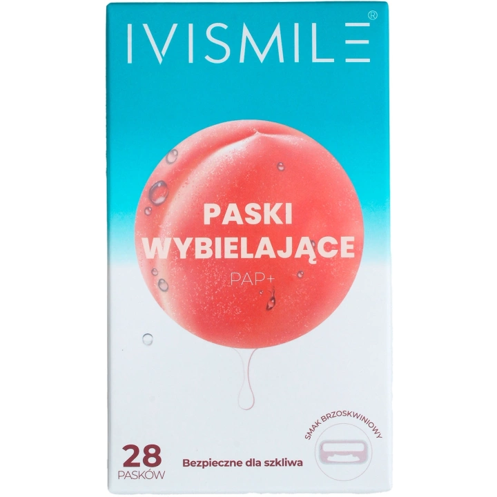IVISMILE paski do wybielania zębów bez nadtlenków brzoskwiniowe 14 dni
