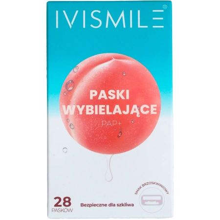 IVISMILE paski do wybielania zębów bez nadtlenków brzoskwiniowe 14 dni