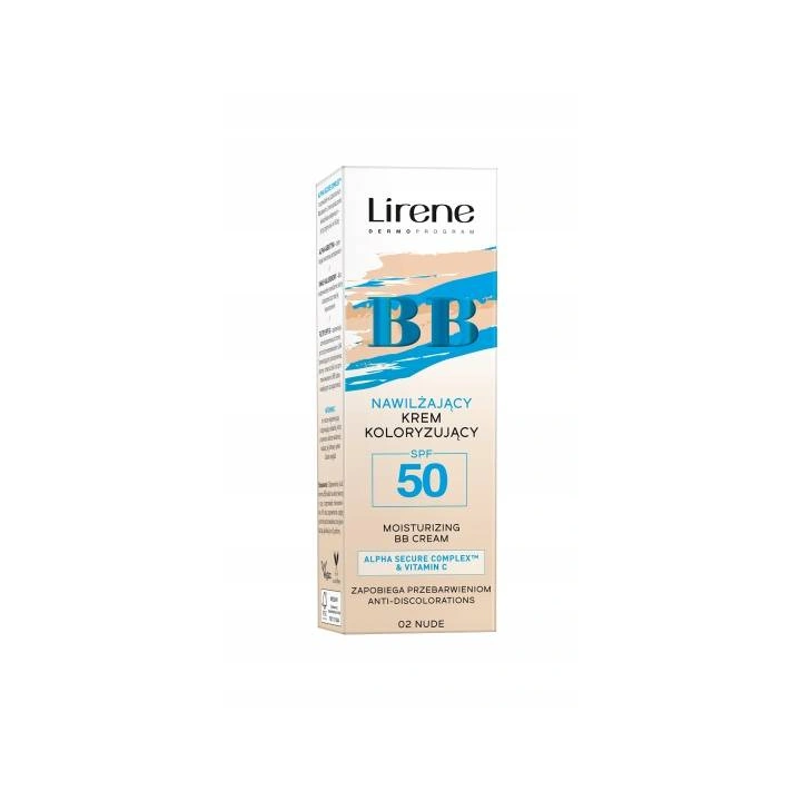 LIRENE nawilżający krem BB SPF 50 02 Nude 30ml